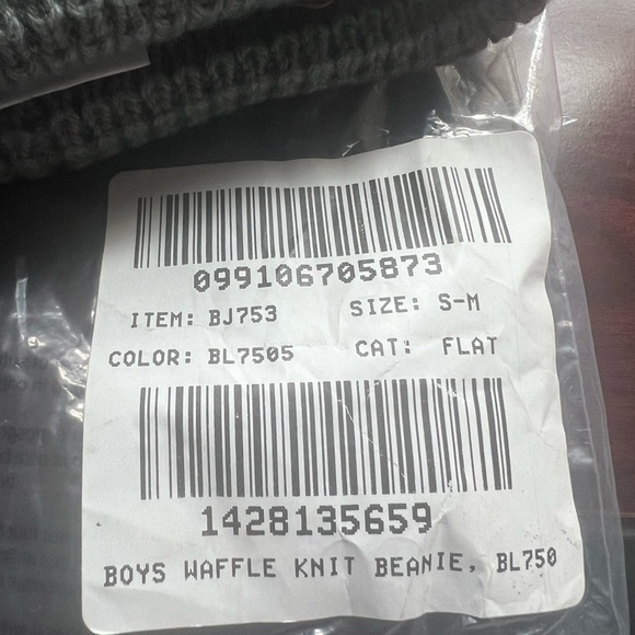 Crewcuts Boys Safari Green Waffle Knit Wool Blend Cuffed Beanie NEW S/M - Picture 8 of 10